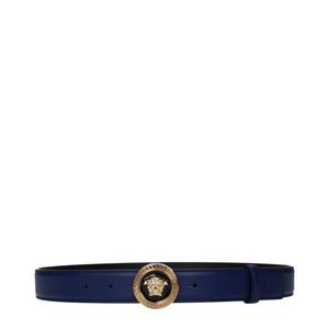 Versace Blue Leather Women's Belt
